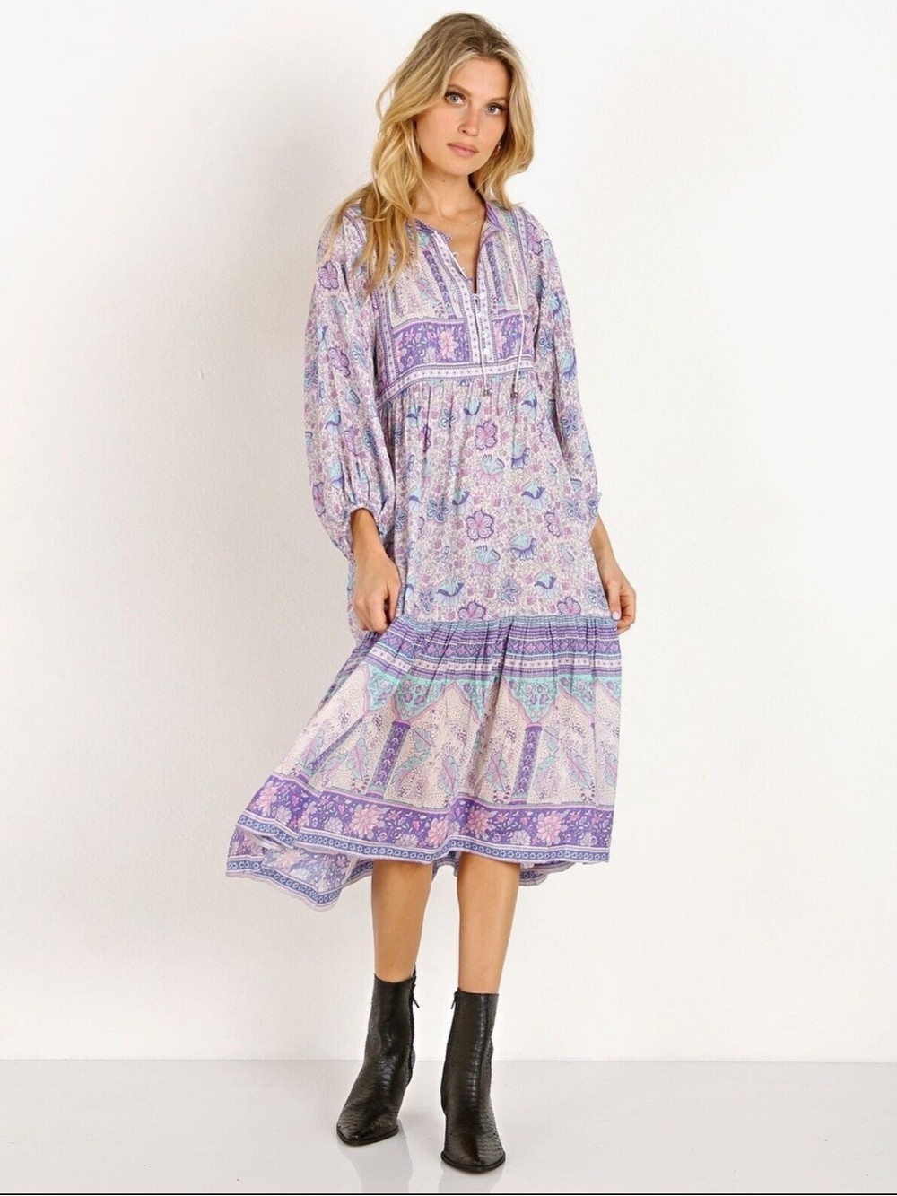 Spell and gypsy collective poinciana dress purple color way XS